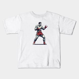 Kick Boxing Fighter Kids T-Shirt